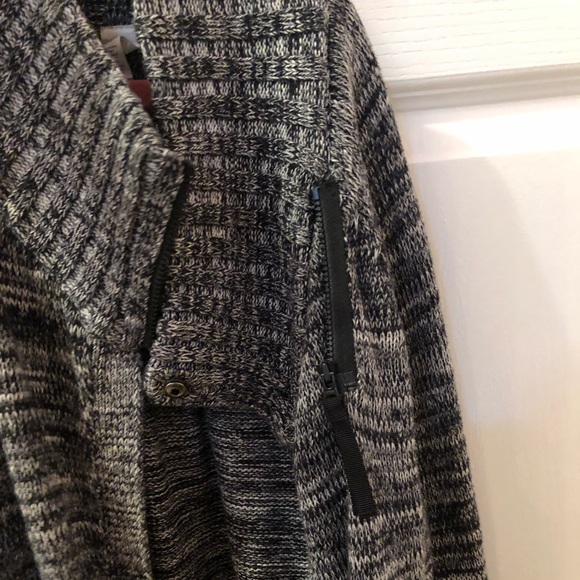 Ivivva Salt & Pepper Partial Zip & Button Sweater - Picture 7 of 15